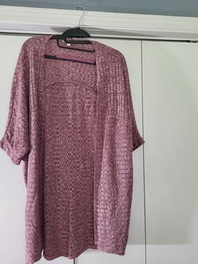 Rolla Coster Lightweight Mauve Open-Front Cardigan Shrug